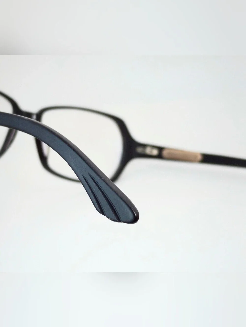 Dana Buchman Norma. Black Women's Eyeglass Frames - Rectangle Style. Crystals.